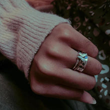Indlæs billede til gallerivisning Sommerfugle Sølv Spinner Ring
