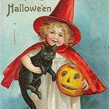 Indlæs billede til gallerivisning Vintage Halloween postkortsæt (24 stk)
