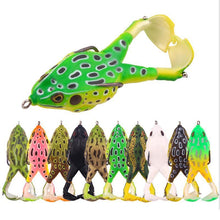 Indlæs billede til gallerivisning Dobbelt propel Frog Soft Bait (1 eller 5 billeder)
