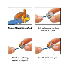 Indlæs billede til gallerivisning Universal Wire Connector Terminal Block til hurtig ledningsføring
