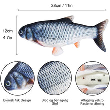 Indlæs billede til gallerivisning Plys Simulation USB-opladning Pet Fish Toy
