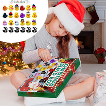 Indlæs billede til gallerivisning Adventskalender 2023 - 24 gummiænder til børn
