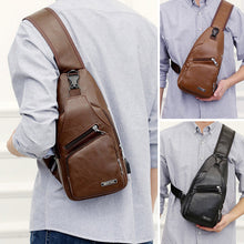 Indlæs billede til gallerivisning Crossbody taske med USB Port (Herre)
