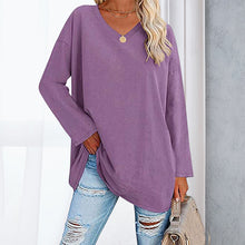 Indlæs billede til gallerivisning Drop Sleeve Bluse med V-udskæring
