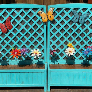 Blomsterhavedekoration i metal