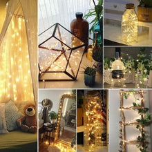 Indlæs billede til gallerivisning LED flaske lys kork nat lys DIY deco gave
