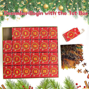 🎅🧩Adventskalender 2023 jule-puslespil🎁
