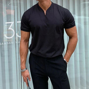 Kortærmet fitness T-shirt med korte ærmer
