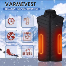 Indlæs billede til gallerivisning Hurtigtvarmende vest (8 varmelegemer)
