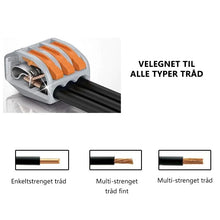 Indlæs billede til gallerivisning Universal Wire Connector Terminal Block til hurtig ledningsføring
