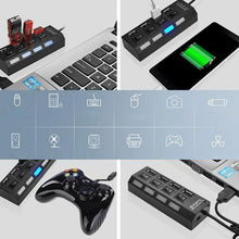 Indlæs billede til gallerivisning USB-hub med flere porte og høj hastighed
