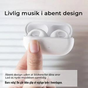 Trådløse knogleledende hovedtelefoner med øresnegl