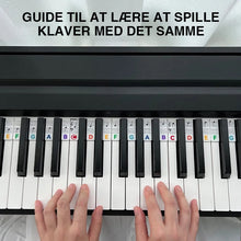Indlæs billede til gallerivisning Aftagelige nodeetiketter til klaver og keyboard
