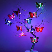 Indlæs billede til gallerivisning 3D LED sommerfugledekorations natlampe

