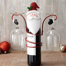 Indlæs billede til gallerivisning Vinglas- og flaskeholder i juletema (🎅Juleudsalg- 50% Rabat🎅)
