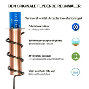 Kobber regnvandsmåler