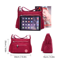 Indlæs billede til gallerivisning Vandtæt nylon skuldertaske
