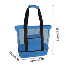 Indlæs billede til gallerivisning 2-i-1 tote-bag i mesh med aftagelig sektion
