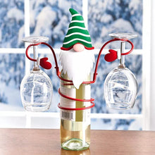 Indlæs billede til gallerivisning Vinglas- og flaskeholder i juletema (🎅Juleudsalg- 50% Rabat🎅)
