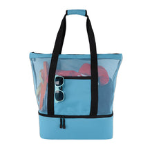 Indlæs billede til gallerivisning 2-i-1 tote-bag i mesh med aftagelig sektion
