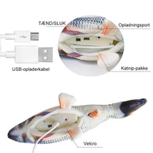 Indlæs billede til gallerivisning Plys Simulation USB-opladning Pet Fish Toy
