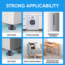 Indlæs billede til gallerivisning 4 Pcs Adjustable Height Washing Machine Support
