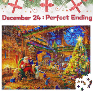 🎅🧩Adventskalender 2023 jule-puslespil🎁