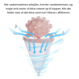 Flydende fnug hår fanger