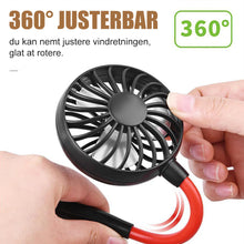 Indlæs billede til gallerivisning Genopladelige mini-halsventilatorer

