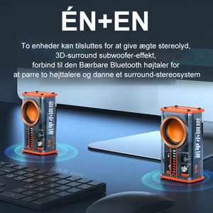 Gennemsigtig Mecha trådløs Bluetooth-højttaler
