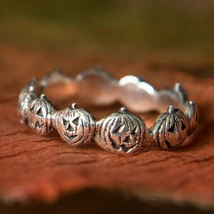 Retro Halloween græskar ring