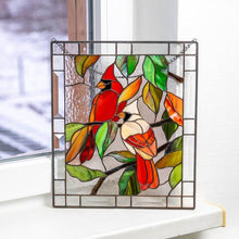 Indlæs billede til gallerivisning Rektangulært fugleophæng til vinduesophæng 🐦
