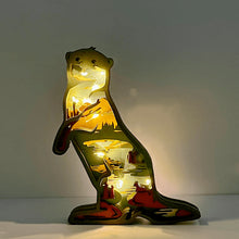 Indlæs billede til gallerivisning Wooden Carved Animal Ornaments (With Lights)
