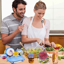 Indlæs billede til gallerivisning Strækbart silikonelåg til mad, 6 stk.
