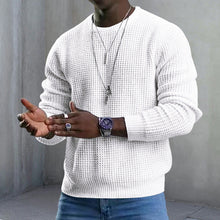 Indlæs billede til gallerivisning Langærmet Pullover-sweater med rund hals
