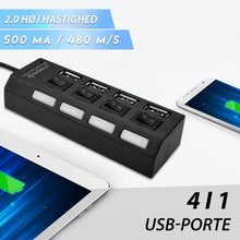 Indlæs billede til gallerivisning USB-hub med flere porte og høj hastighed
