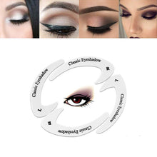 Indlæs billede til gallerivisning Quick eyeliner &amp; eyeshadow stencil stickers
