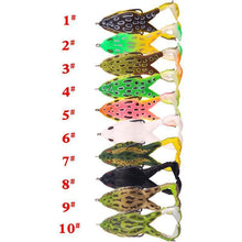 Indlæs billede til gallerivisning Dobbelt propel Frog Soft Bait (1 eller 5 billeder)

