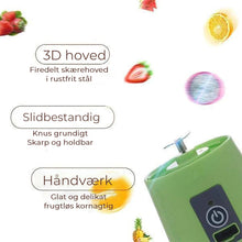 Indlæs billede til gallerivisning Bærbar USB elektrisk juiceblænder
