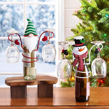 Indlæs billede til gallerivisning Vinglas- og flaskeholder i juletema (🎅Juleudsalg- 50% Rabat🎅)
