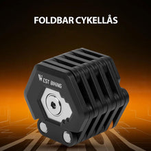 Indlæs billede til gallerivisning Foldbar, stærk cykellås
