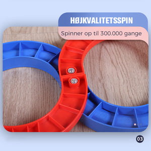8-formet bane med bolde