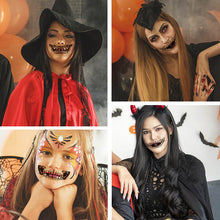 Indlæs billede til gallerivisning Halloween Prank Makeup Temporary Tattoo, 10 Pcs
