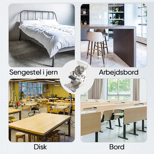 Hængsel til foldbare bordben