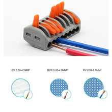 Indlæs billede til gallerivisning Universal Wire Connector Terminal Block til hurtig ledningsføring
