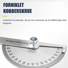 Indlæs billede til gallerivisning Vinkelmåler i rustfrit stål
