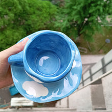 Indlæs billede til gallerivisning Handpainted Flower Ceramic Mug
