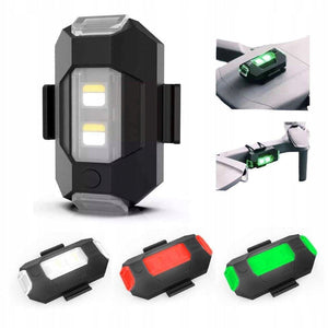 4 farver LED flystroboskoplys og USB-opladning