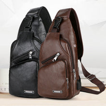Indlæs billede til gallerivisning Crossbody taske med USB Port (Herre)
