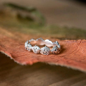 Retro Halloween græskar ring